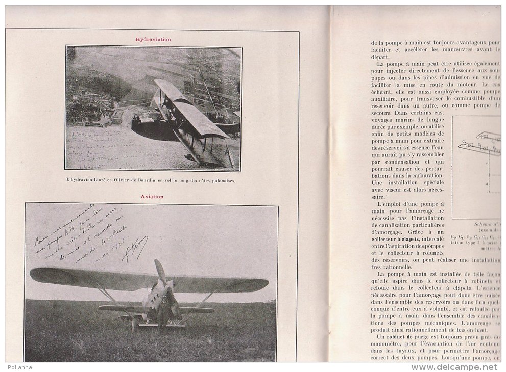 C1281 - LES POMPES .A.MOULET Suppl. Rivista L'AERONAUTIQUE 1928/MOTORI DELL/AVIAZIONE/AVIATORI/A EREI - Aviation