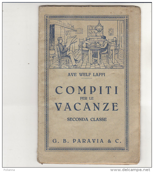 C1293 - COMPITI PER LE VACANZE Ed.Paravia 1925/Ill.Mussino/FIGURINA TOBLER CHOCOLATE - Anciens