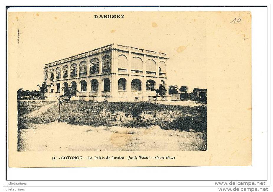 DAHOMEY COTONOU LE PALAIS DE JUSTICE - Dahomey