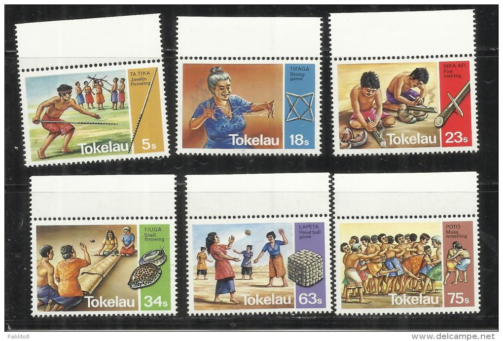 TOKELAU ISLANDS 1983 FOLKLORE TRADITIONAL GAMES FOLCLORE GIOCHI TRADIZIONALI MNH - Tokelau