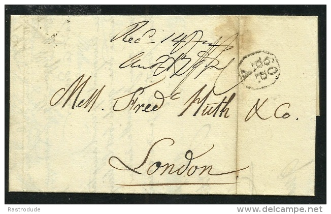 1834LAC PARIS A LONDON . Port Payé - 1801-1848: Precursors XIX