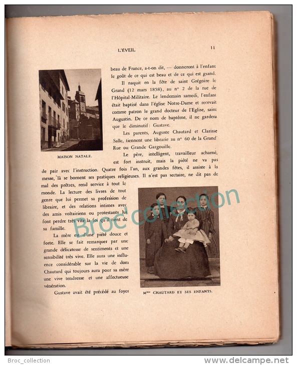 Un Moine, Dom Jean-Baptiste Chautard, Abbé De Sept-fons(1858 - 1935), Simples Notes, 1938, Abbaye, Dompierre-sur-Besbre - Bourbonnais