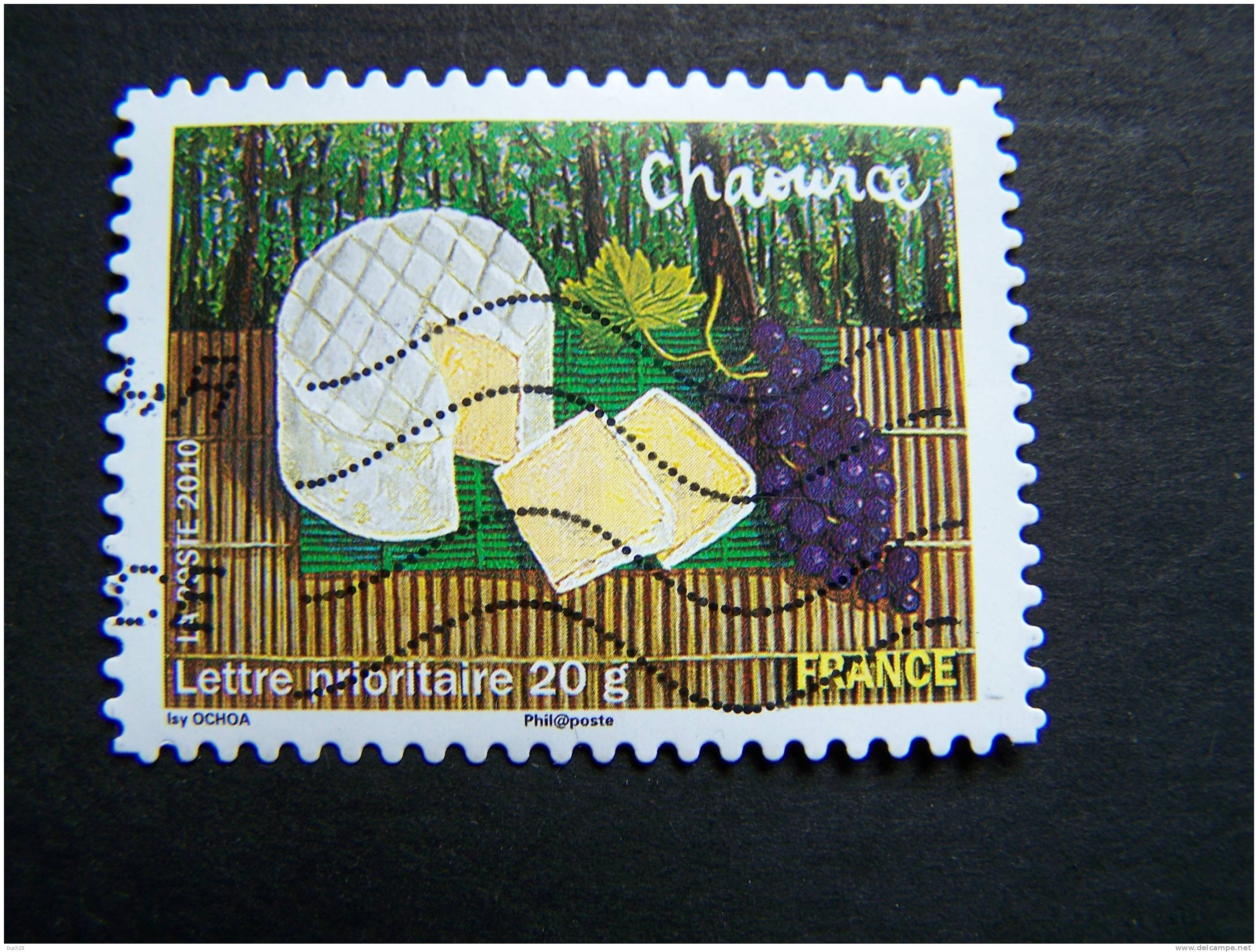 OBLITERE FRANCE ANNEE 2010 N° 441 CHAOURCE SERIE SAVEURS DE NOS REGIONS AUTOCOLLANT ADHESIF - Used Stamps