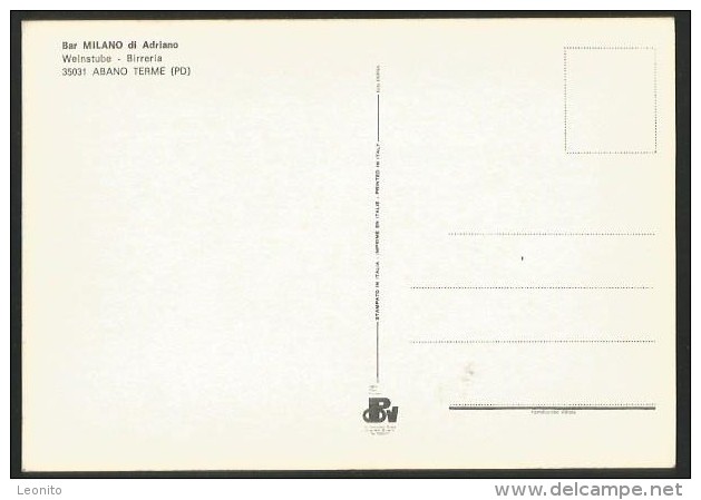 ABANO TERME BAR MILANO Di Adriano Weinstube Birreria Veneto Padova - Padova (Padua)