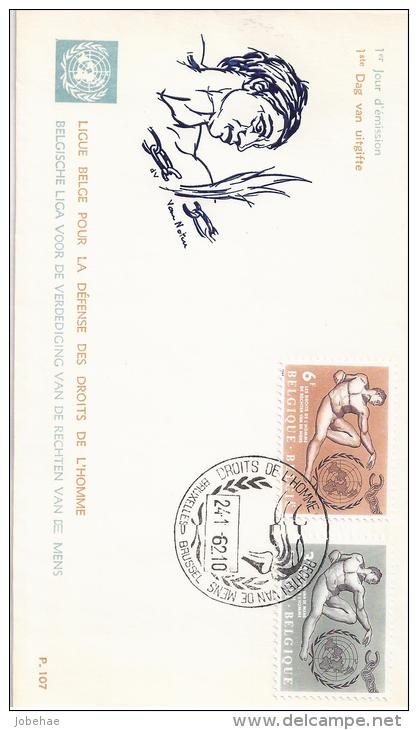 Belgie FDC YT° 1231-1232 - 1951-1960