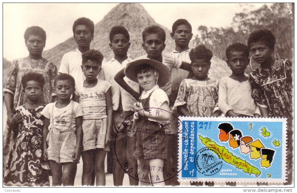 Carte  Maximum  1er Jour   NOUVELLE CALEDONIE   Jeunesse  Et   Philatélie   1979 - Cartes-maximum