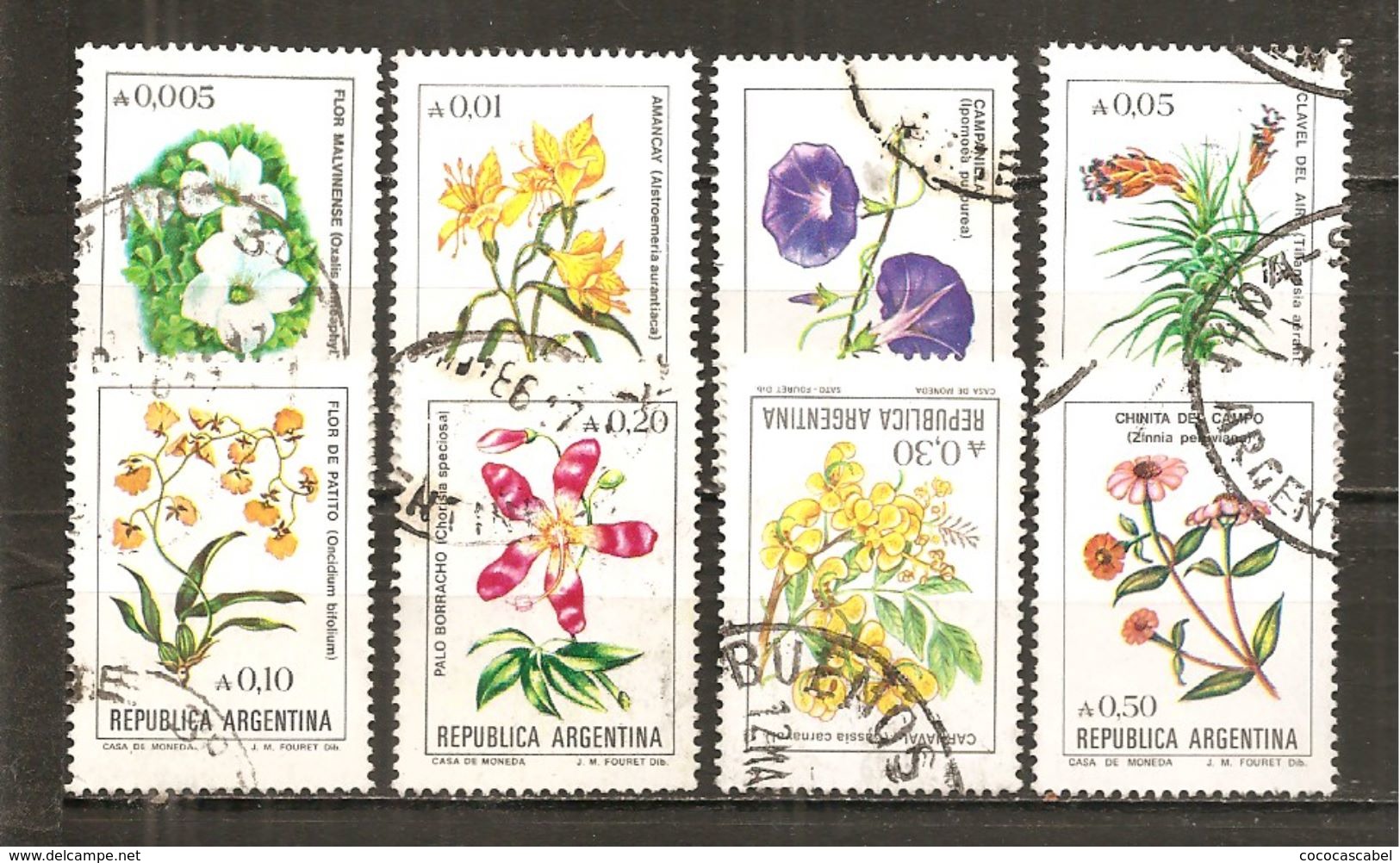 Argentina. Nº Yvert  1470-72, 1474-78 (usado) (o) - Used Stamps