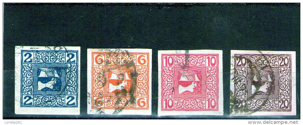 1908 - Timbres Pour Journaux  Mi 157/160 Et Yv No 16/19 - Dagbladen