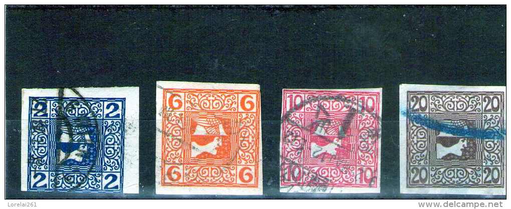 1908 - Timbres Pour Journaux  Mi 157/160 Et Yv No 16/19 - Dagbladen