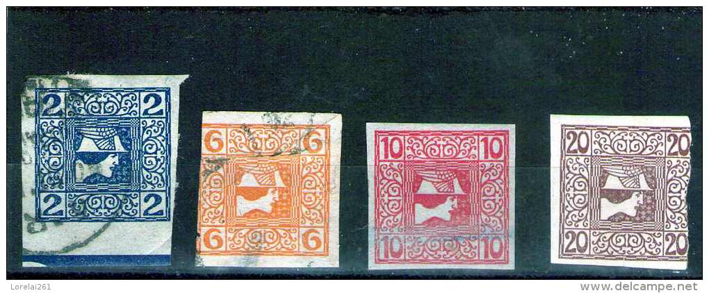 1908 - Timbres Pour Journaux  Mi 157/160 Et Yv No 16/19 - Dagbladen