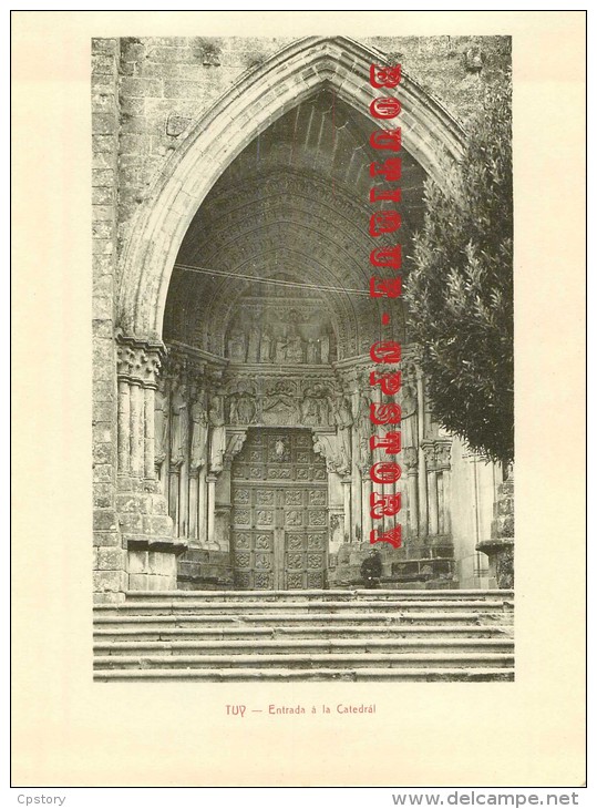 ESPANA <  TUI < Entrada A La Catedral - Vision Por E. Diez Altable Formato 15cm X 20cm - Pontevedra