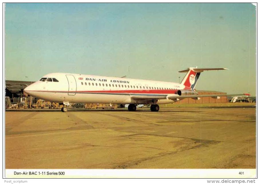 Thème -  Avion - Charles Skilton´s Postcard 401 - Dan AIr BAC 1611 Series 500 - 1946-....: Moderne