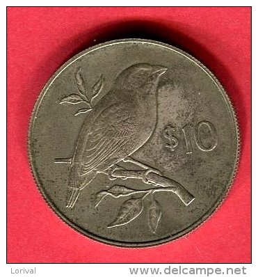 FIDJI 1978 10 DOLLAR OISEAU  TTB/SUP  43 - Fiji