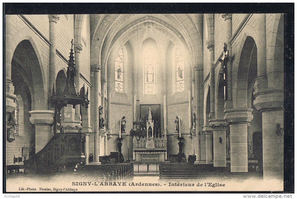 SIGNY - L'ABBAYE . Intérieur De L'Eglise . - Andere & Zonder Classificatie
