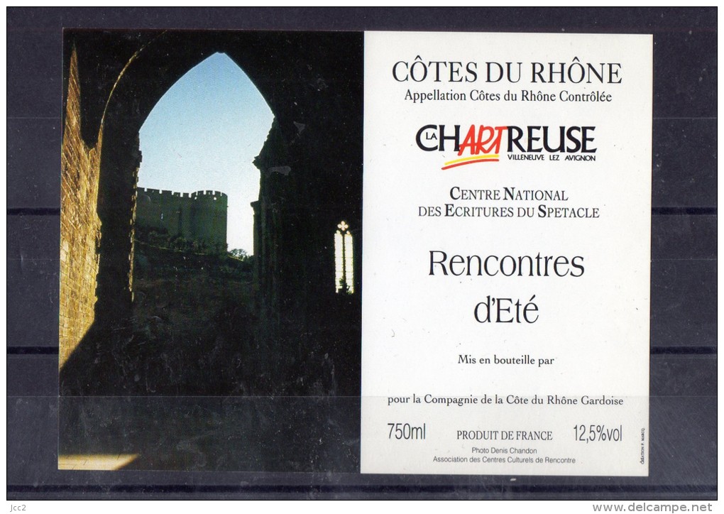 COTE DU RHONE - La Chartreuse Villeneuve Les Avignons 1994 - Art