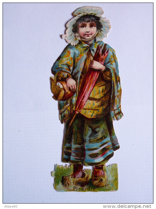 ""  JOLI  DECOUPI  GAUFRE   //  FILLETTE  COSTUME  PICARDIE    "" 12 Cm   -- - Enfants