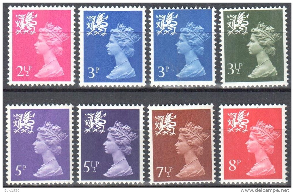 GB Regional - Wales - 1971 Mi13-19 MNH (**) - Wales