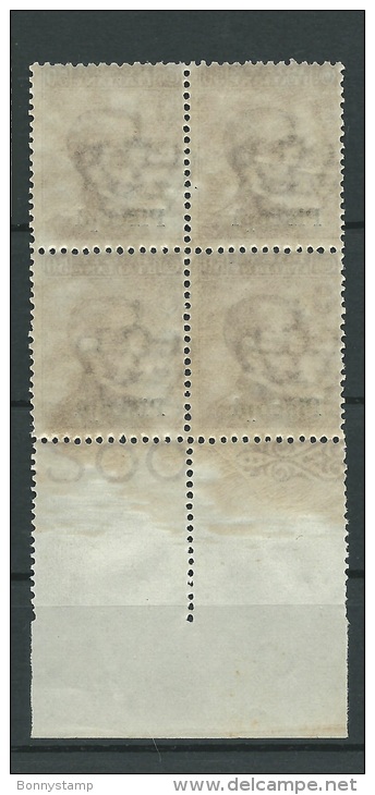 Piscopi, 1912 - 50c Violetto, Quartina - Nr.7 MNH** - Ägäis (Piscopi)