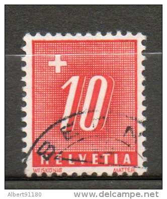 SUISSE Taxe 10c Rouge 1938 N°68 - Impuesto