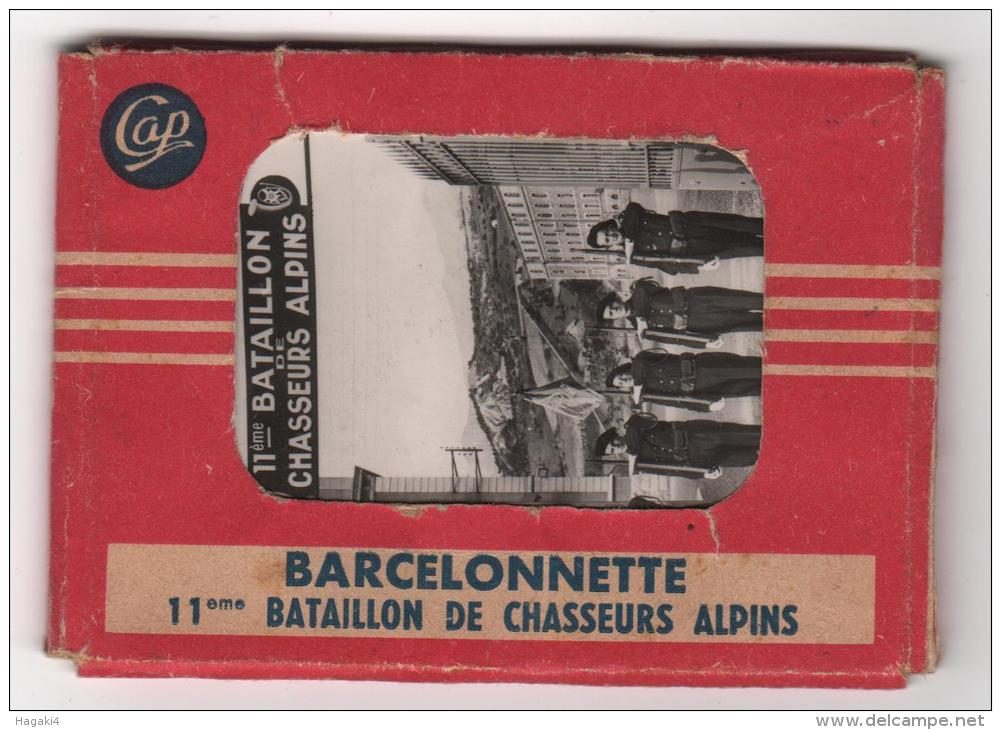 Carnet Mignonettes 04 : BARCELONNETTE - 11eme BATAILLON De CHASSEURS ALPINS - 12 Vues  9 X 6 Cm - Barcelonnette