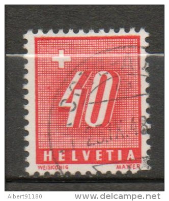 SUISSE Taxe 20c Rouge 1938 N°70 - Taxe