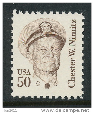 USA 1985 Scott # 1869. Great Americans Issue: Chester W. Nimitz, MNH (**) - Nuevos