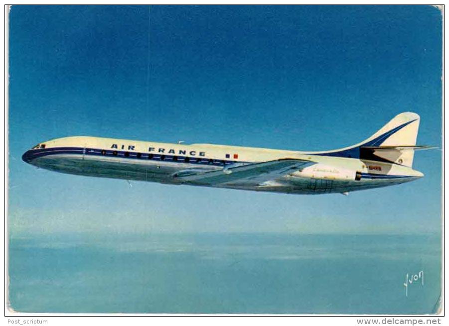 Thème -  Avion -  Yvon  - Caravelle D'Air France En Service Sur Le Réseau Européen Et Du Proche Orient - 1946-....: Modern Era