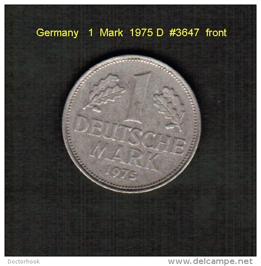 GERMANY   1  MARK  1975 D  (KM # 110) - 1 Mark