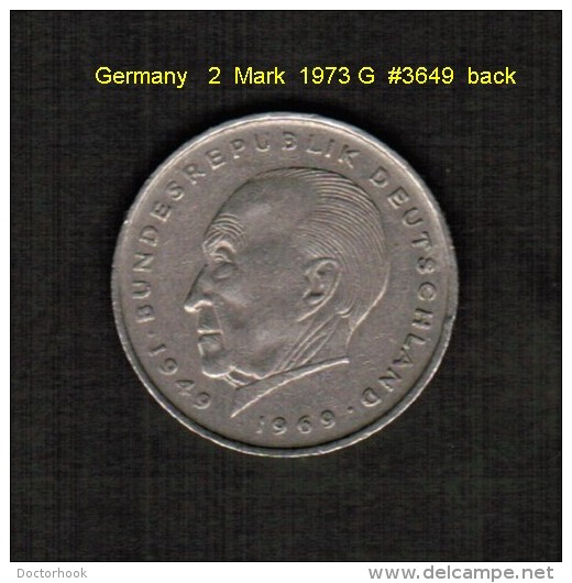 GERMANY   2  MARK  1973 G  (KM # 124) - 2 Mark