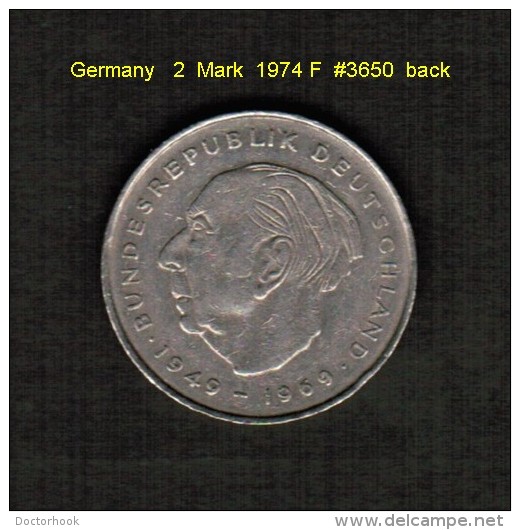 GERMANY   2  MARK  1974 F  (KM # 127) - 2 Mark