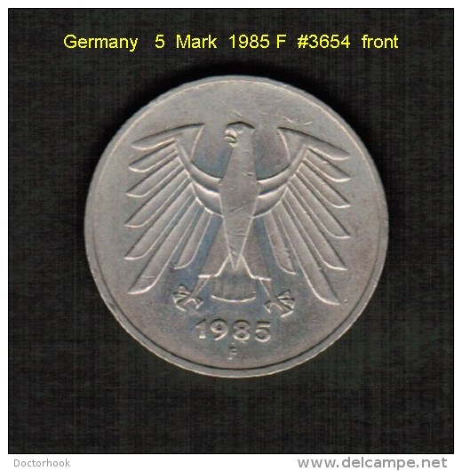 GERMANY   5  MARK  1985 F  (KM # 140.1) - 5 Mark