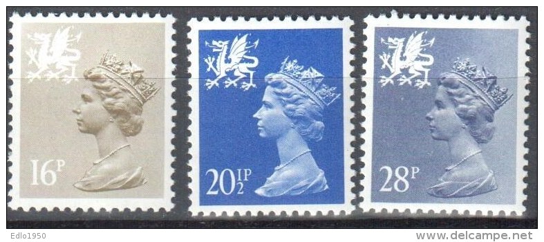 GB Regional - Wales - 1983 Mi 39-41 MNH (**) - Wales