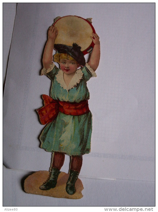 "" JOLI  DECOUPI   GAUFRE  //  GARCONNET  --  TAMBOURIN  ""11  Cm   -- - Children