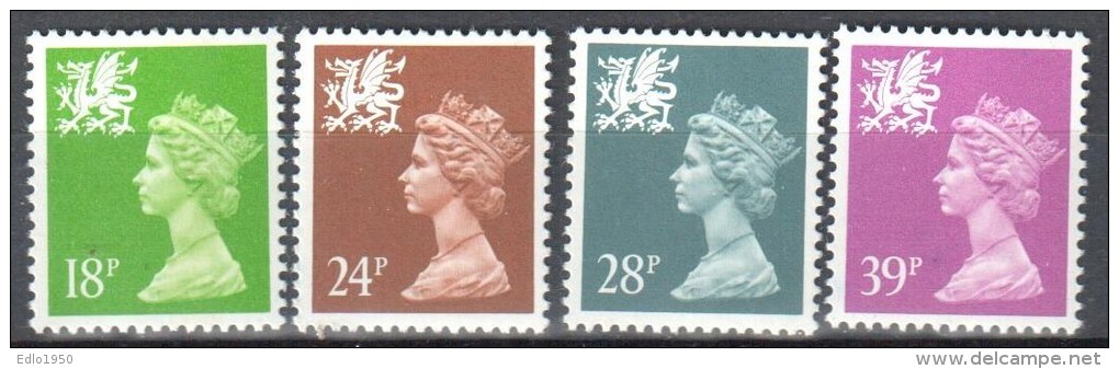 GB Regional - Wales - 1991 Mi 60-63 MNH (**) - Wales