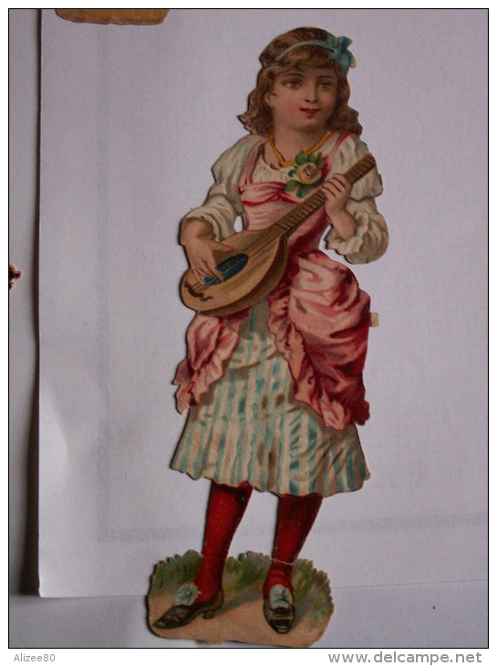 "" JOLI   DECOUPI   GAUFRE  //  FILLETTE - INSTRUMENT  DE  MUSIQUE  "" 14  Cm   -- - Kinderen