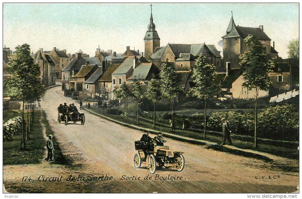 CIRCUIT  DE LA SARTHE     SORTIE DE BOULOIRE   AUTOMOBILE - Bouloire