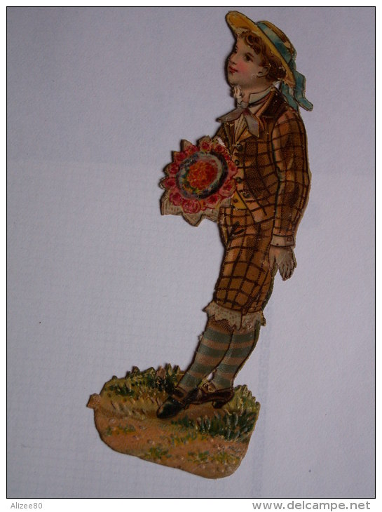 "" JOLI   DECOUPI   GAUFRE  //  GARCONNET  TENUE  --  FLEURS "" 12  Cm - Children