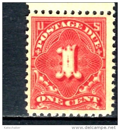 USA  POSTFRIS MINT NEVER HINGED POSTFRISCH EINWANDFREI SCOTT J61 - Taxe Sur Le Port