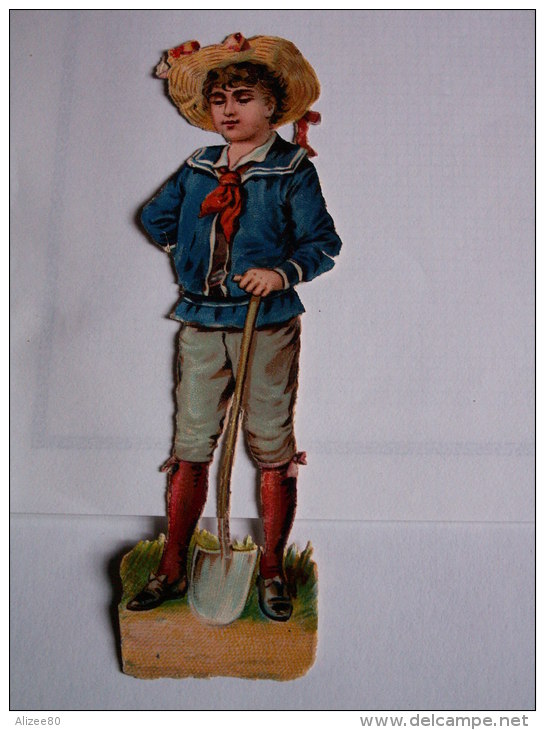 "" JOLI  DECOUPI   GAUFRE  //  GARCONNET  TENUE  DE  MARIN  -  PELLE  "" 12  Cm - Children