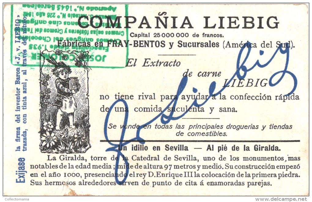 6 Cartes Chromo Liebig Langue Espagnole ( Spanish ) Ed. Nr 0840 Escenas De La Vida Espagnole - Serie Complete (set Compl - Liebig