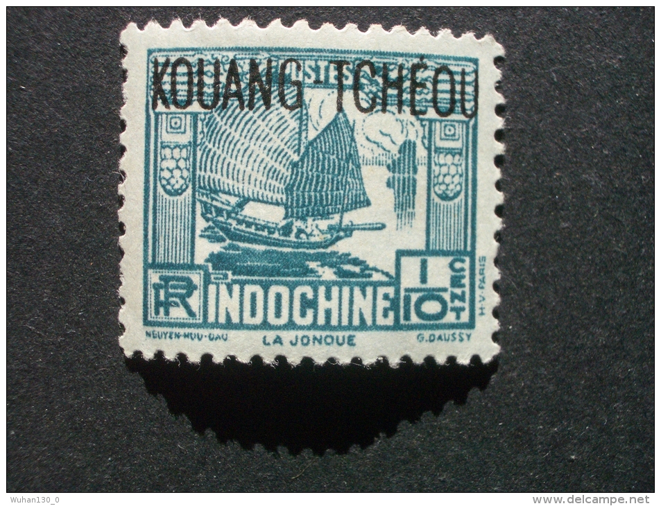 KOUANG - TCHEOU  *  *  De  1937    "   Timbres D' Indochine Surchargés 1931-1939   "          3 Val - Neufs