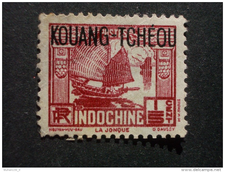 KOUANG - TCHEOU  *  *  De  1937    "   Timbres D' Indochine Surchargés 1931-1939   "          3 Val - Unused Stamps
