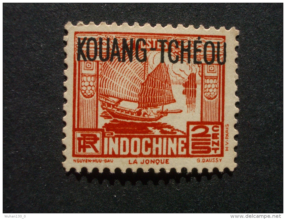 KOUANG - TCHEOU  *  *  De  1937    "   Timbres D' Indochine Surchargés 1931-1939   "          3 Val - Nuevos