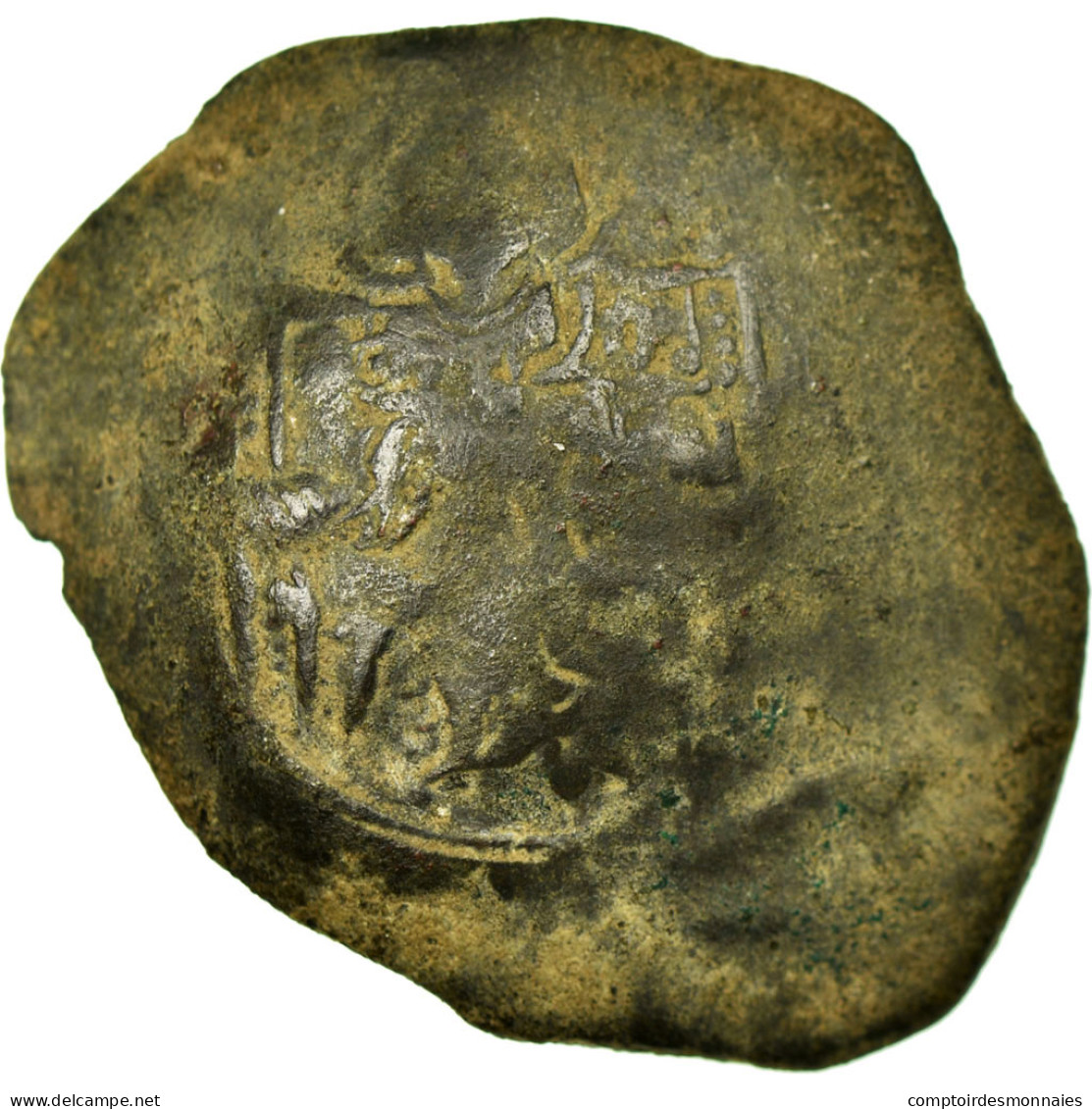 Monnaie, Isaac II Angelus 1185-1195, Aspron Trachy, Constantinople, TB+, Billon - Byzantium