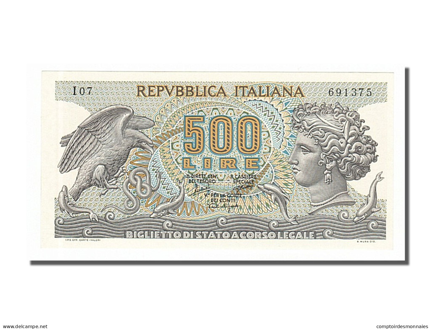 Billet, Italie, 500 Lire, 1966, 1966-06-20, NEUF - 500 Lire