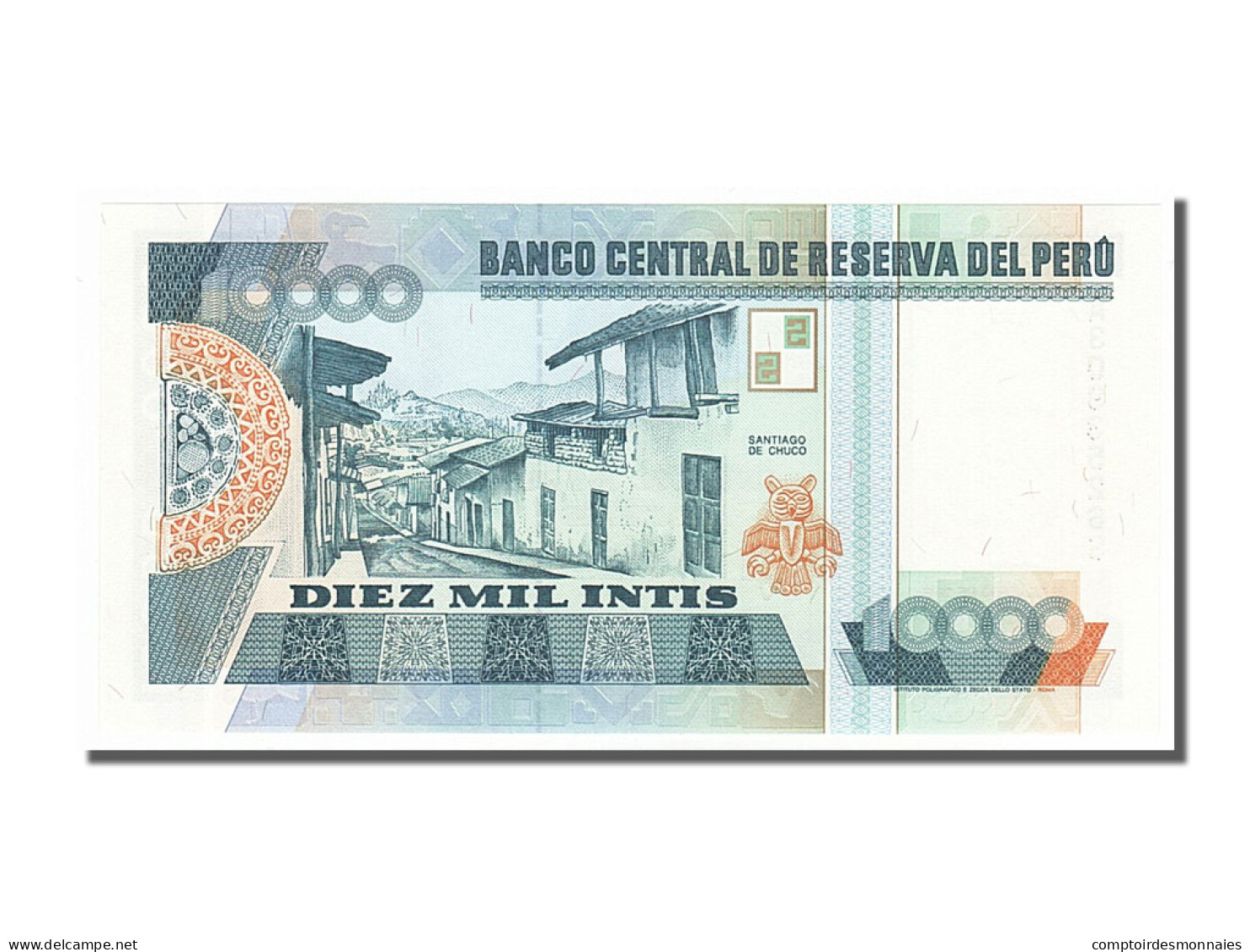 Billet, Pérou, 10,000 Intis, 1988, 1988-06-28, NEUF - Pérou