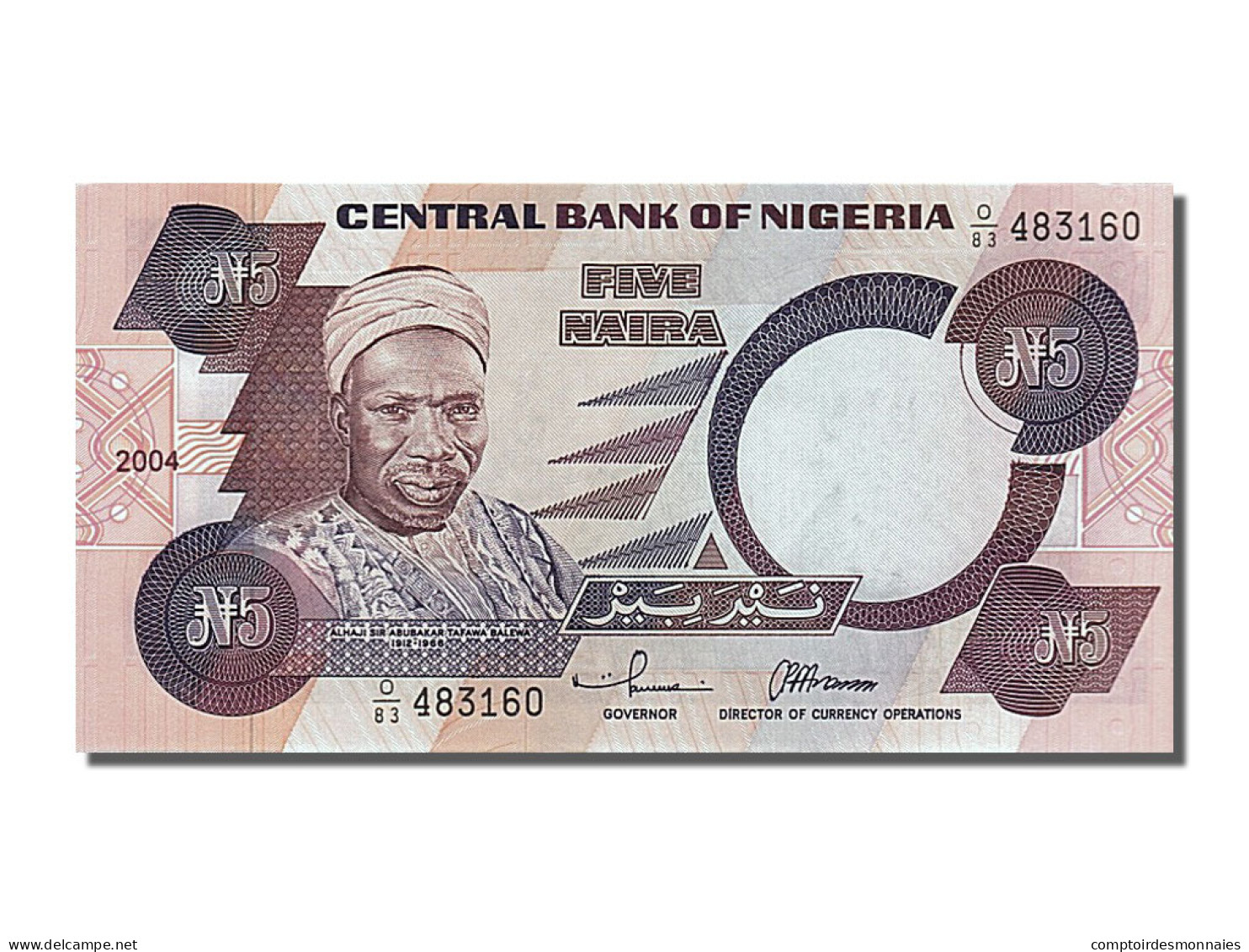 Billet, Nigéria, 5 Naira, 2004, NEUF - Nigeria