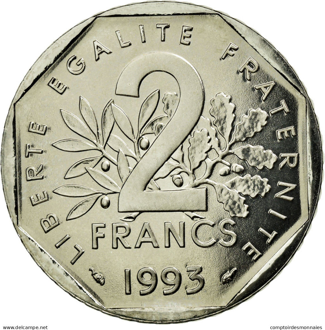 Monnaie, France, 2 Francs, 1993, SUP+, Nickel, Gadoury:548 - Prova