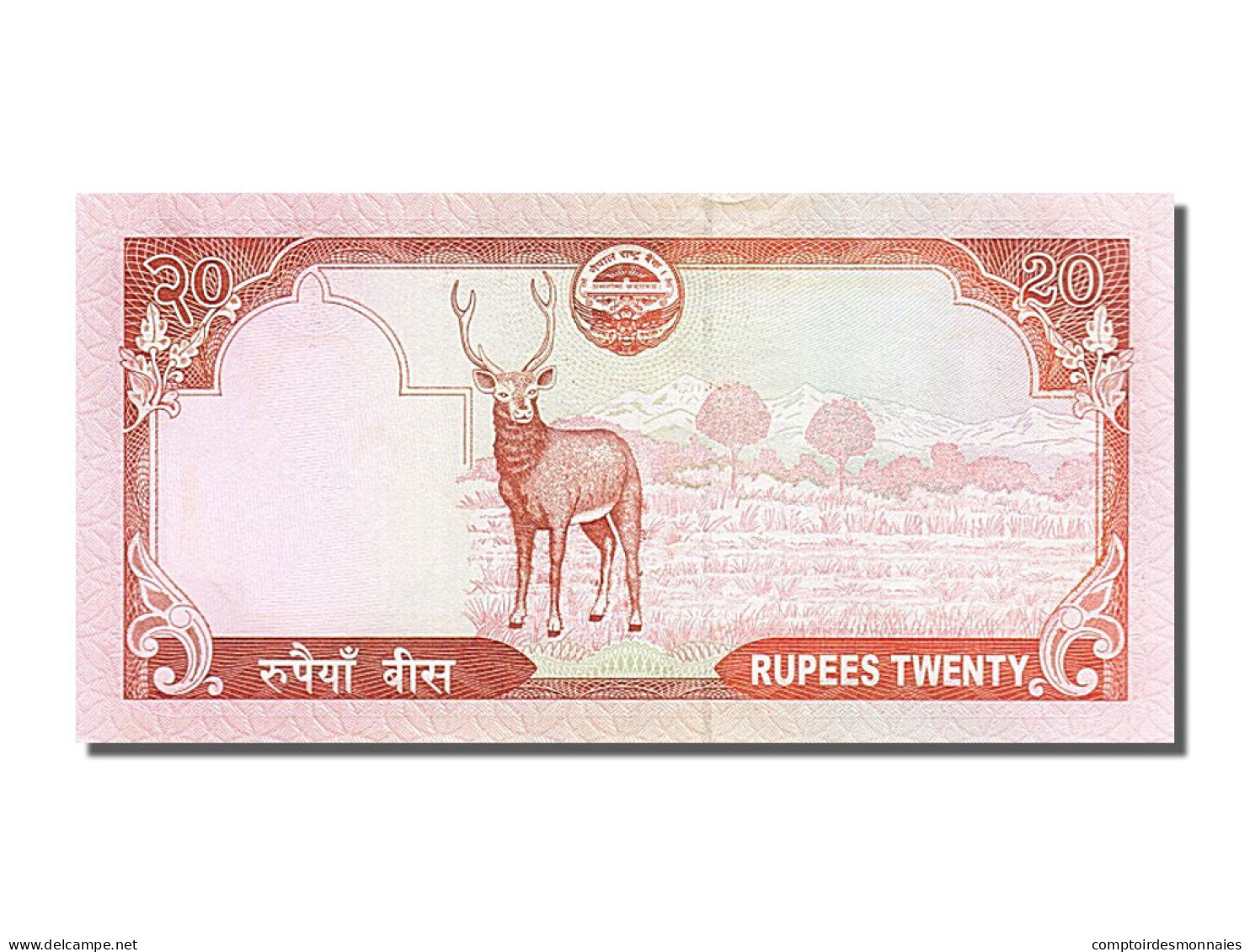 Billet, Népal, 20 Rupees, 2008, SUP - Nepal