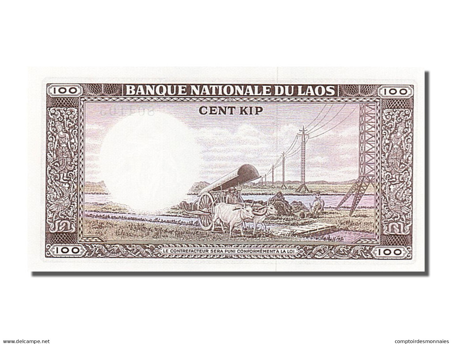 Billet, Lao, 100 Kip, 1974, NEUF - Laos